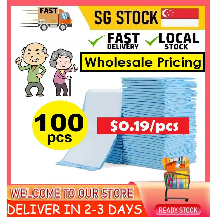 【SG Dliver】Disposable pad Underpad Incontinence Bed Pad for elderly adult diaper | Underpads |For Adult and Baby Nursing