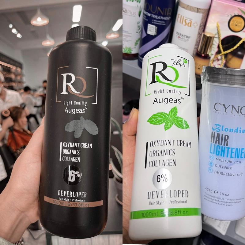 Trợ oxi nhuộm tóc thơm ngọt bạc hà như hấp kẹo bản plus oxy nhuộm chống xót RQ Augeas Đổi Màu Tóc Nữ