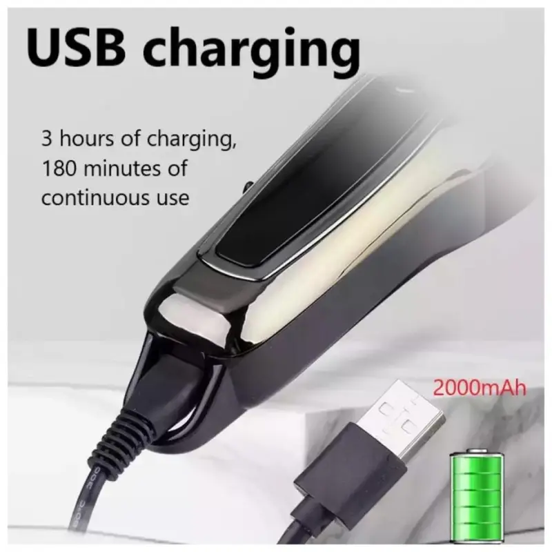 KEMEI PG1990 Alat Cukur Listrik Kemei PG1990 Cordless USB Cable KM-PG1990 Rechargeable Hair Clipper Mesin Rambut KM PG1990   Pencukur Rambut 3
