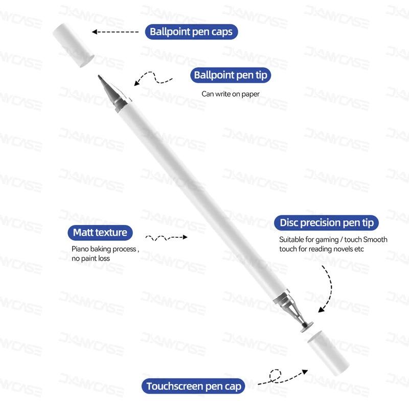 Pen Stylus Universal, 2 dalam 1, Untuk Tablet, Mudah Alih, Android dan iPhone, Aksesori iPad, Tablet Lukisan, Pen Sentuh Skrin Kapasitif 1