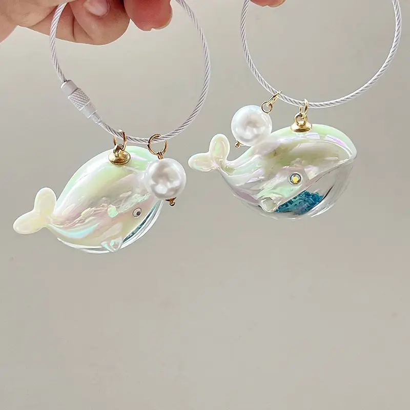 Dây Chuyền Chìa Khóa Cá Voi Và Cá Heo, Thiết Kế Dễ Thương, Búp Bê Động Vật Biển, Phong Cách Kawaii Móc Khóa, Phụ Kiện Móc Chìa Khóa Xe Hơi, Dành Cho Nam Và Nữ, Thích Hợp Cho Cặp Đôi, Đồ Trang Sức Túi Xách 0