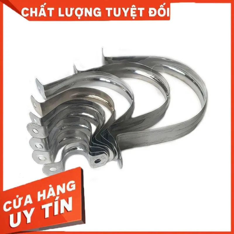 Đai ôm, bát, cùm ống nước, cùm omega inox 201, đai nẹp ống