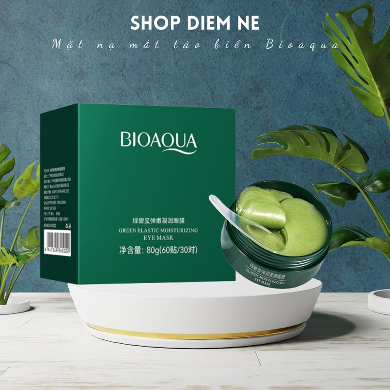 Hộp 60 miếng mặt nạ mắt tảo biển Bioaqua dưỡng ẩm mờ thâm bọng mắt Skincare