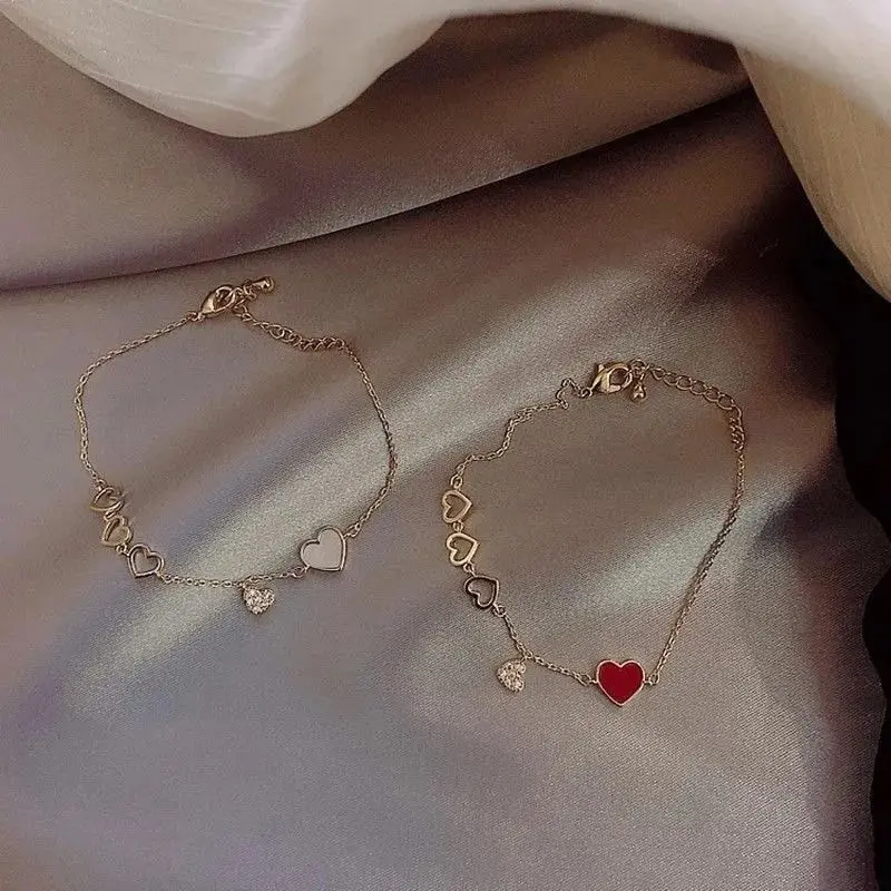 Thời Trang, Phong Cách Hàn Quốc, Thích Hợp Cho Bé Gái Và Phụ Nữ, Thiết Kế Trái Tim, Nữ vòng tay  nữ vòng  van cleef arpels của louis Phụ Kiện lắc tay  cỏ 4 lá vòng tay  trầm hương