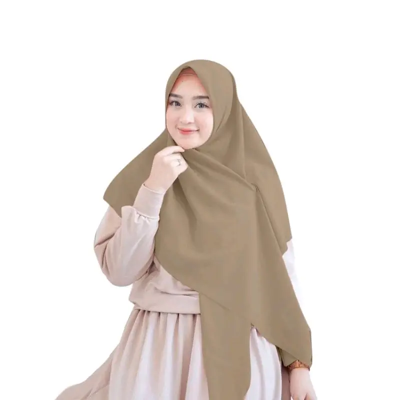 Hijab Segi Empat Bella Square Syar'i Jumbo 130x130cm - Bahan Polycotton Premium Grade A/Doble Haycont - Cantik, Lembut Kerudung Syari 4