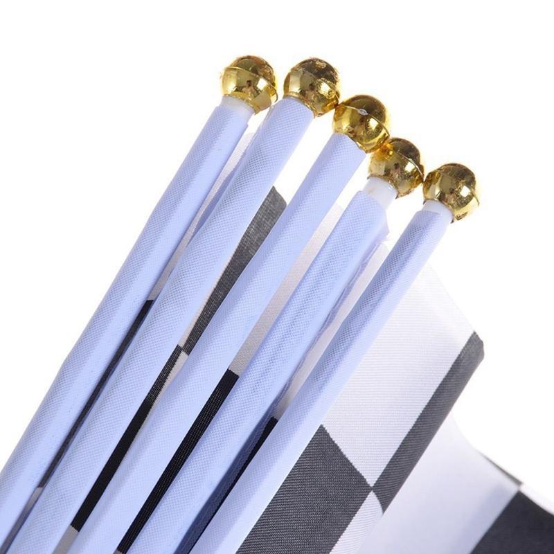 Cờ Đuôi Nắm, Cờ Đuôi Nắm Đấu Đua Xe, Cờ Đuôi Nắm Đấu Đua Xe Ô Tô, Cờ Đuôi Nắm Đấu Đua Xe Thể Thao, Cờ Ca Rô Đua Xe, Cờ Polyester, Màu Đen Và Trắng, Thích Hợp Cho Các Sự Kiện Đua Xe 6
