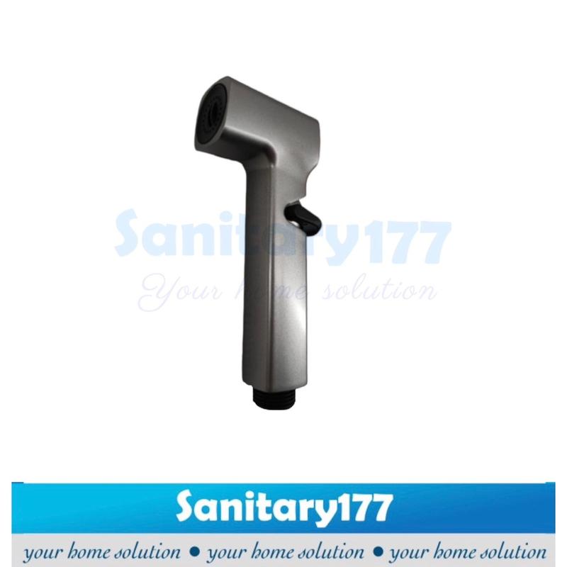 Jet Shower Bidet closet grey 15at-semprotan air  kloset toilet wc gun metal abu abu cebok geser on off spray spryer washer 2