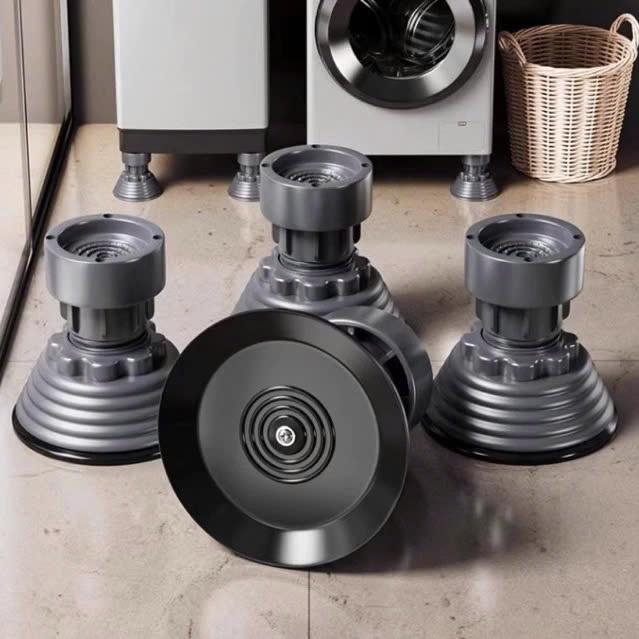 { Mẫu mới } Hộp 4 chân đỡ tủ lạnh máy giặt cao cấp Đế cao su chống trơn trượt chống rung chống ồn