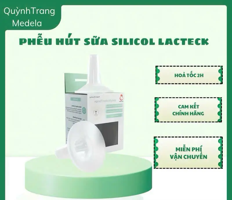 Phễu Silicol Lacteck chính hãng.