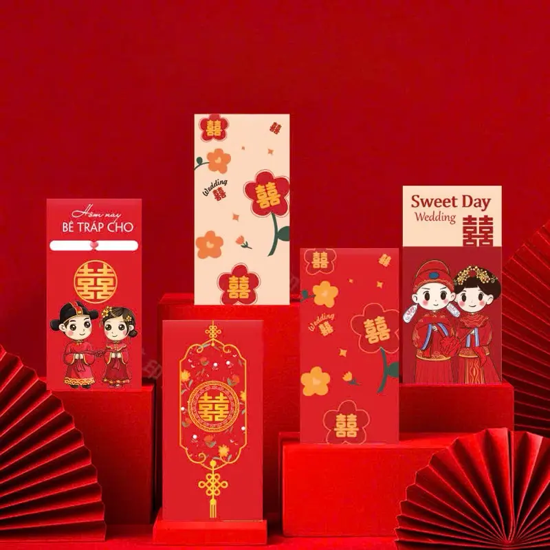 Bao lì xì Cưới, lì xì ăn hỏi, blx Gieo duyên, Lì Xì Hỷ Bao lì xì đám cưới đám hỏi, lì xì mâm quả 1