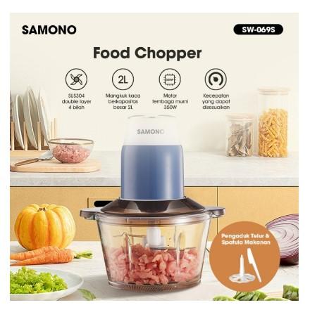 Gambar Samono Sw-069S Chopper Makanan 350 Watt 4 Pisau dari utamamegaelectric Kota Tangerang Selatan Tokopedia