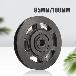95mm/100mm Roda Katrol Bearing / Roda Kabel Peralatan Gym Bahan Nilon Untuk Kabel Gym Fitness