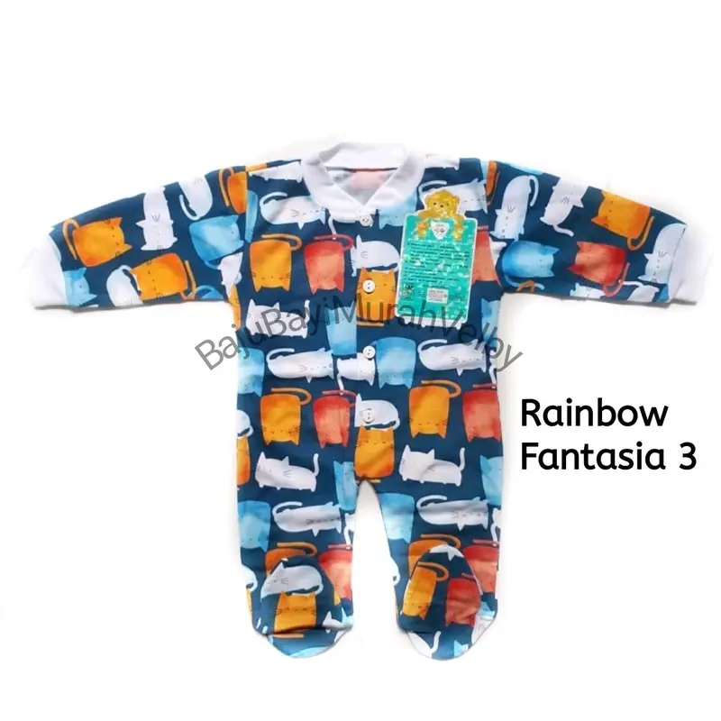 Libby Baju Bayi Jumprr Tutup Kaki Size Newborn 0-3 Bulan Baru lahir 3