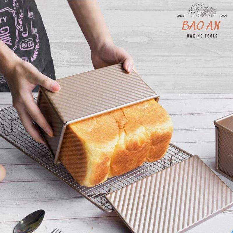Khuôn bánh mì sandwich, bánh mì gối chống dính 250g 450g