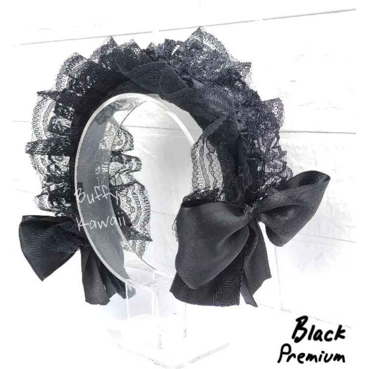 bando renda maid premium gothic lolita fashion harajuku dekorasi hiasan accessories costum cosplay cute kawaii girl streamer game