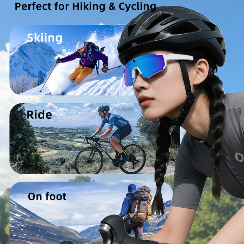 4K Polarized Sunglasses AI Smart HD 800W Camera Bluetooth Call Translation For Men Cycling Anti Glare Driving UV400 IP54 Goggles - Image 2