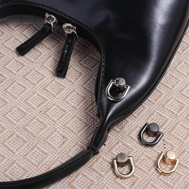 Product Introduction of DIY Metal Bag Rivet Nail Buckle D Ring Tong Snap Metal Bag Rivet Nail Handbag Belt Hanger Hardware Accessorie Handbag Belt Briefcase 10