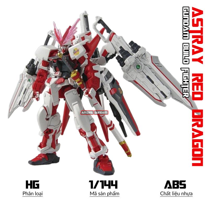 Mô hình Lắp ráp HG Gundam Astray Red Dragon, 1/144 Gunpla, Mô hình nhựa, Đồ chơi xếp hình sưu tập