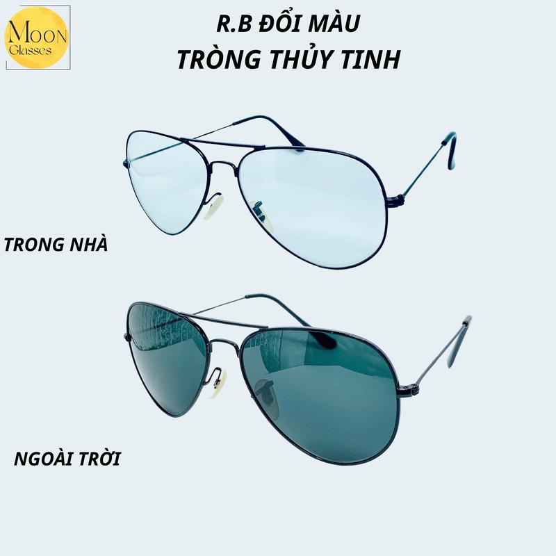 D4 - Kính Đổi Màu Tròng Thủy Tinh Gọng Tăm Cao Cấp Đi Ngày Và Đêm - Tặng Kèm…
