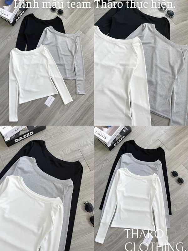 Áo Lệch Vai Tay Dài, Dáng Ôm - Tharo Clothing [AO00217] 2