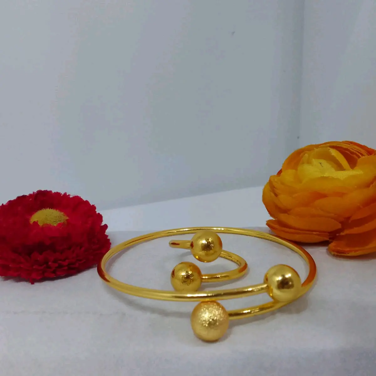 gelang boba viral free cincin 24k terlaris Gold