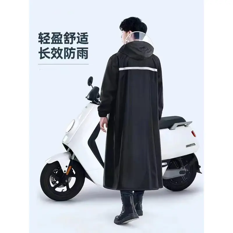 Áo Mưa, Dài Toàn Thân, Chống Mưa, Thích Hợp Cho Xe Điện Và Xe Chạy Điện, Thời Trang, Dành Cho Nam Và Nữ, Xe Đạp Trong Suốt, Người Lớn, Hàng Mới Về, Áo Mưa 3