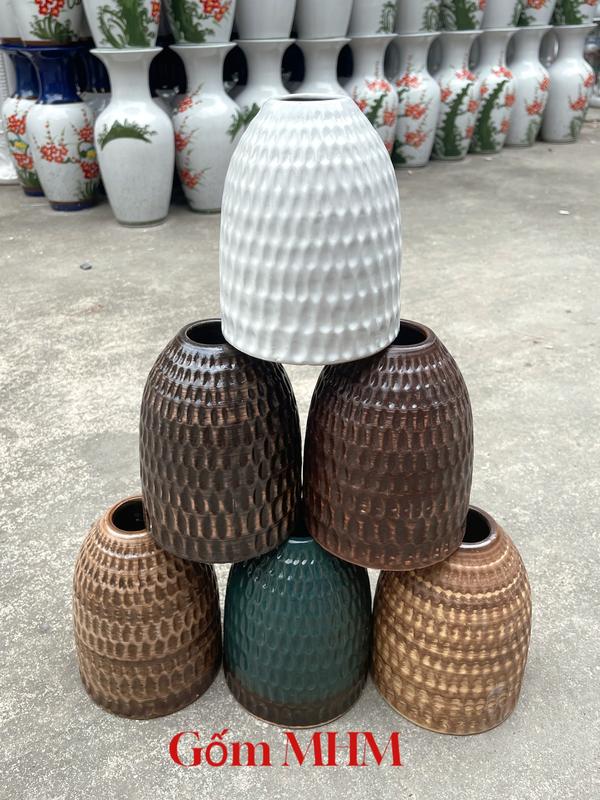  Bình Chuông Mini Cắm Hoa Để Bàn Trang Trí Decor Phòng  Bình Gốm Bát Tràng Dáng Chuông Decor  CB15  Trang Trí Nhà 