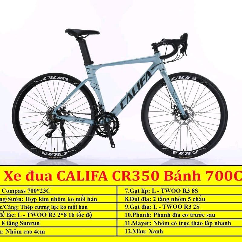 Xe đạp đua tay lái cong  CALIFA CR350 . KHUNG NHÔM , tay đề lắc 14 tốc độ. Đạp Xe Đạp Gắn Xe Đạp alan walker