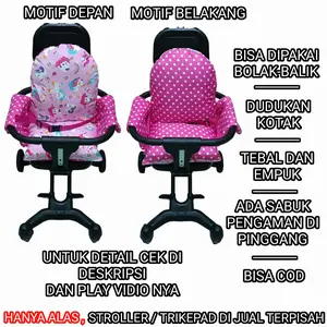 BISA PILIH MOTIF - BANTALAN atau ALAS TRIKE PAD SEGI EMPAT DUDUKAN KOTAK kereta dorong stroler bayi trike stroller Cocok Untuk berbagai Jenis Trikepad READY STOK