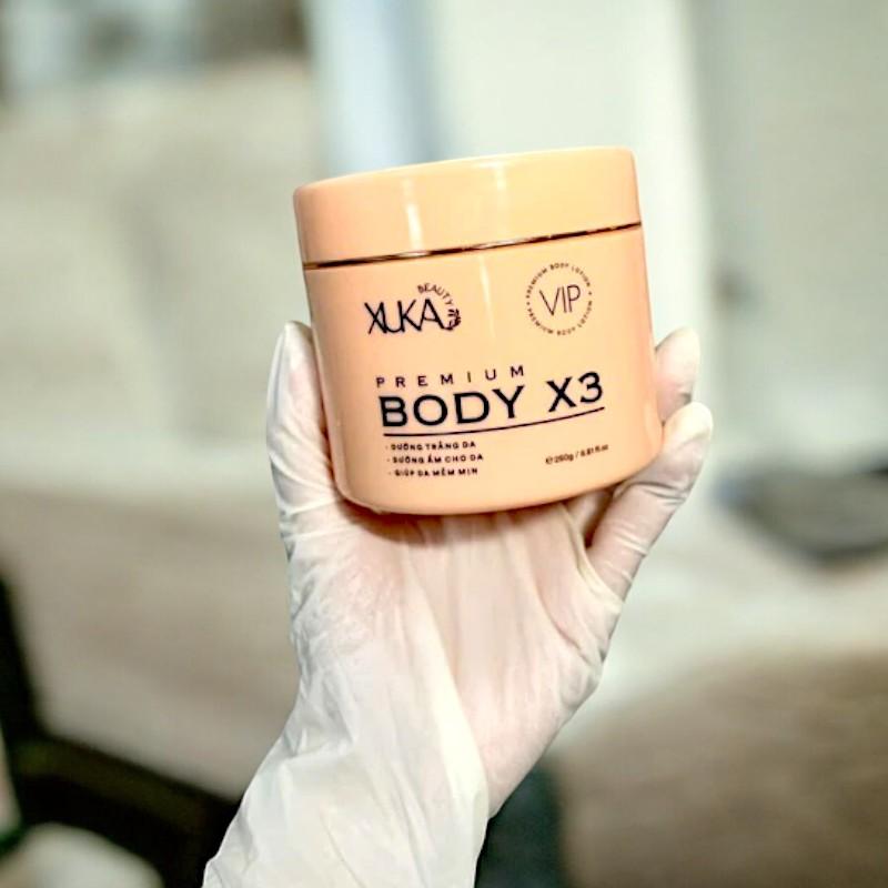 Product Introduction of Kem Body Hỗ Trợ Dưỡng Trắng Xuka Beauty Premium Body X3 250g Chính Hãng Giá Sỉ - Kem Body Hỗ Trợ Dưỡng Trắng Cấp Ẩm 12