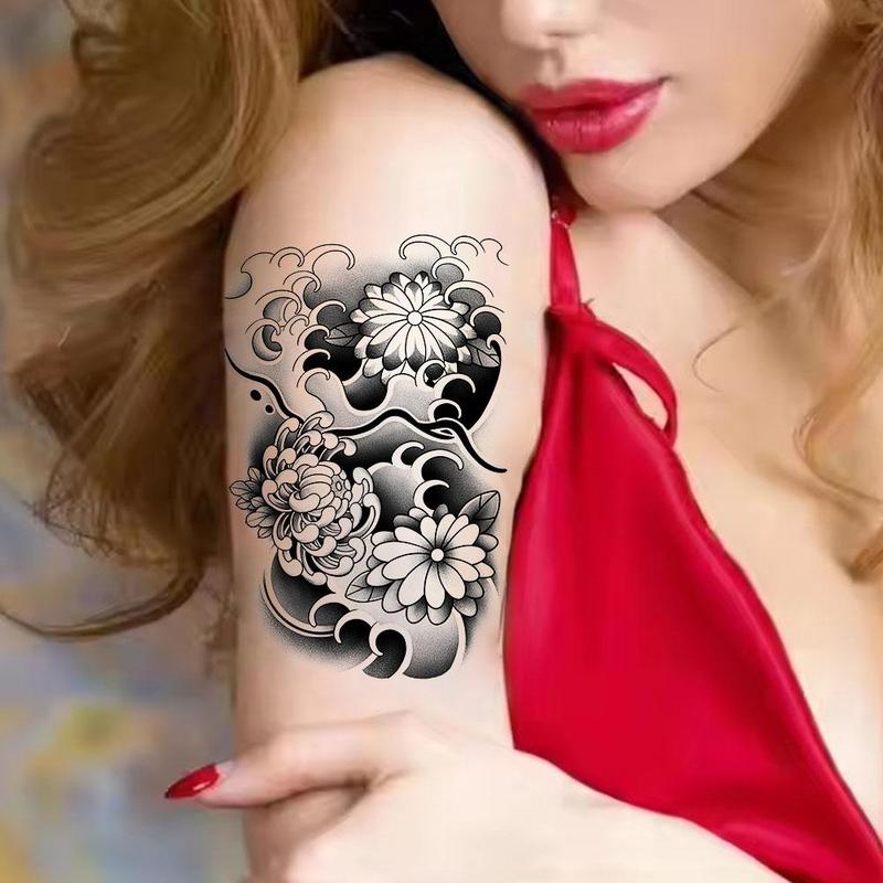 Hình Xăm Dán Hình Xăm Thảo Dược, Hình Xăm Tạm Thời, Có Thể Giặt Được, Không Thấm Nước, Không Phản Chiếu, Hình Xăm Dán 5