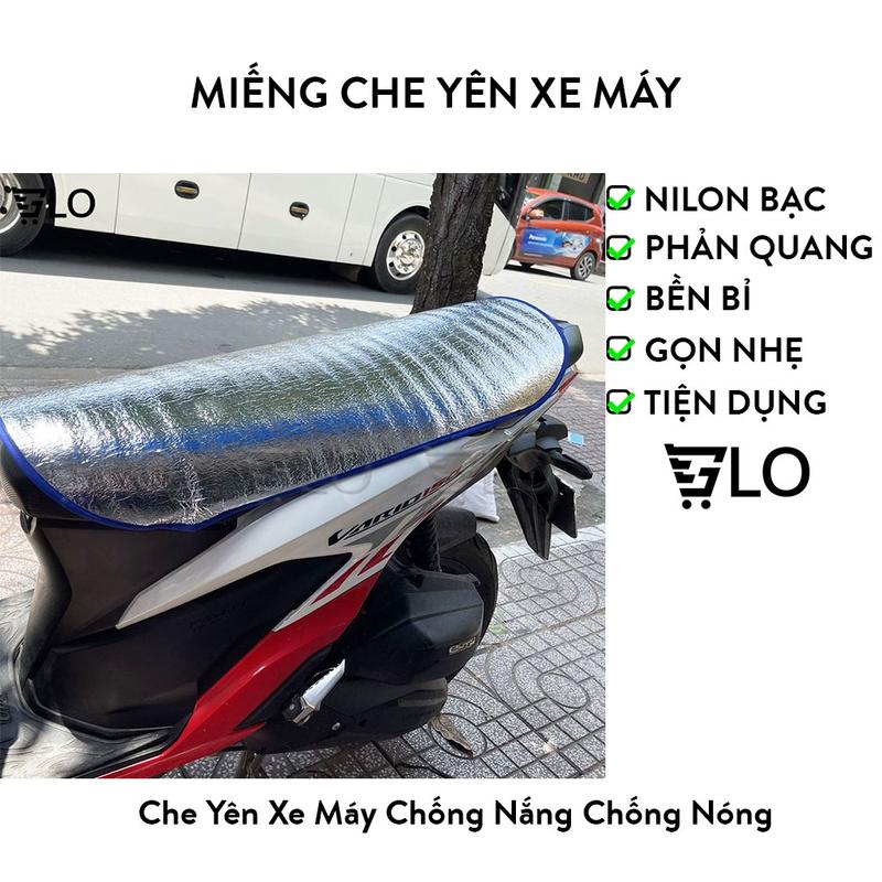 [90 x 45 cm] Miếng Che Yên Xe Máy Chống Nắng, Tấm Phản Quang Che Chống Nóng