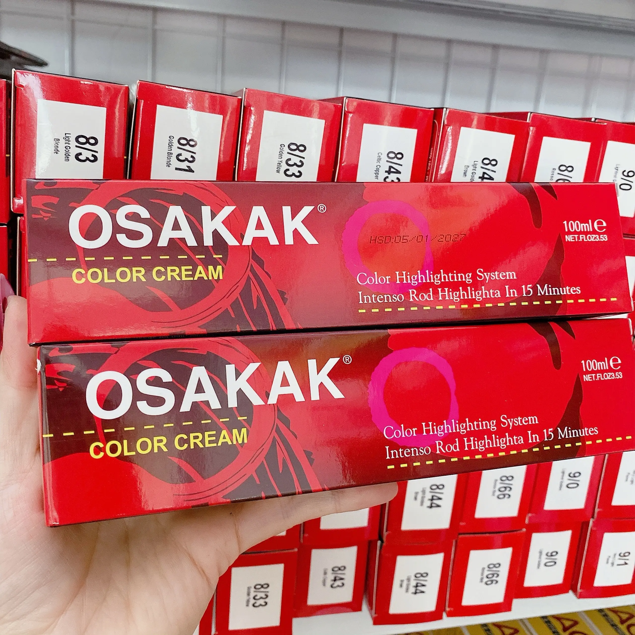 Kem nhuộm tóc Osakak 100g - Thuốc nhuộm tóc Osakak 100ml Nữ Đổi Màu Tóc Women