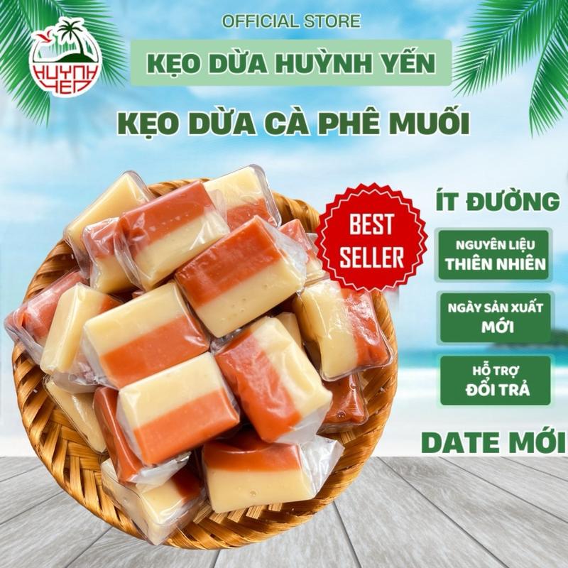  KẸO DỪA CÀ PHÊ MUỐI ÍT ĐƯỜNG HUỲNH YẾN Candy TÚI 500g Hủ 300g Food Ăn Vặt Thức Ăn Snack Chua 