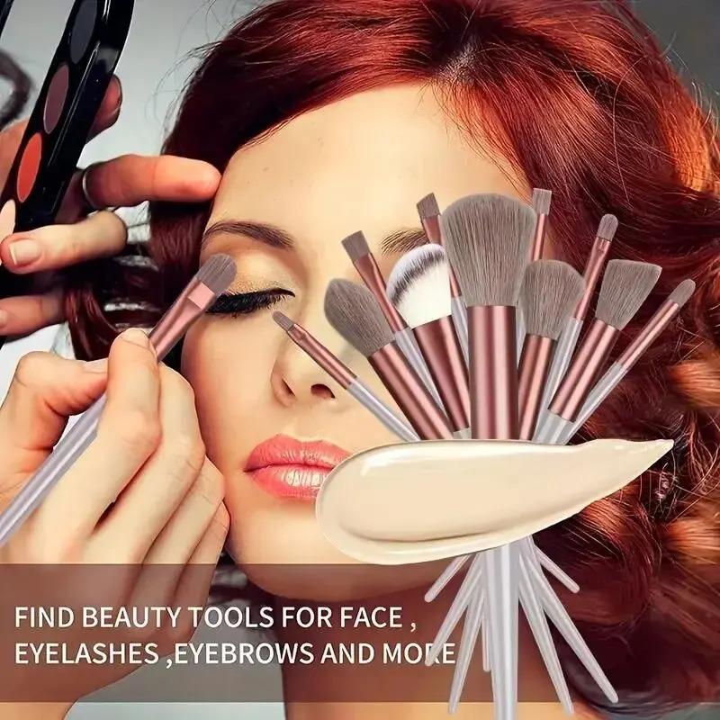 Product Introduction of Makeup Brush Set soft fluffy professona cosmetic foundation powder eyeshadow Kabuki blending make up brush beauty tool makeup 10