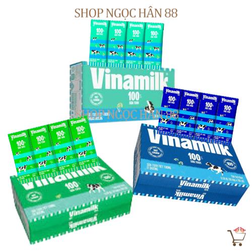 Thùng Sữa Tươi Tiệt Trùng VinaMilk 100% 48 hộp x 180ml