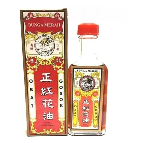 MINYAK GOSOK BUNGA MERAH - RED FLOWER OIL 40 ML