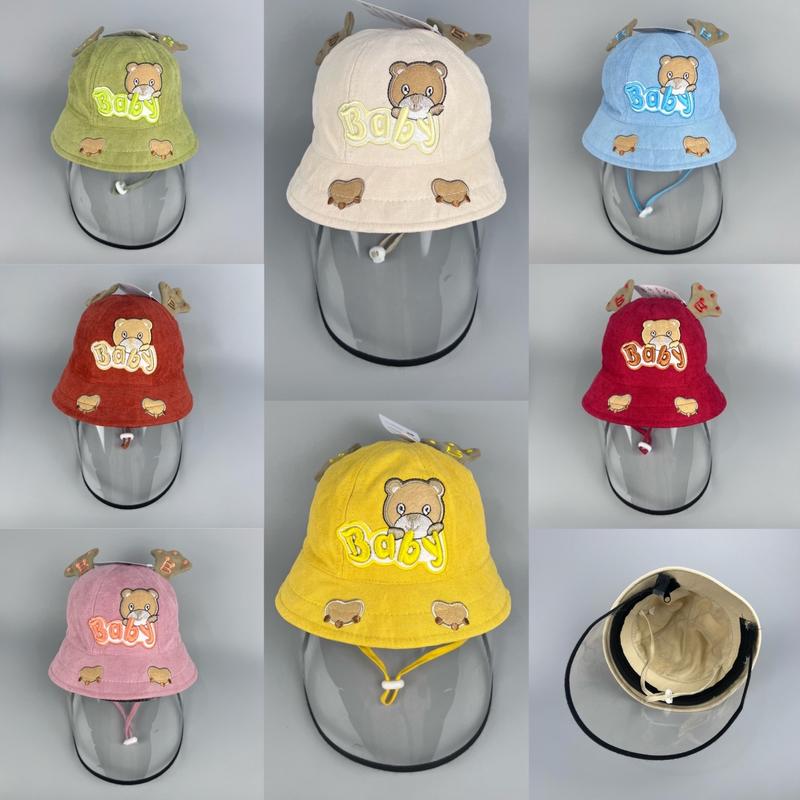 [ 6 tháng tới 18 tháng ] Nón chống dịch cho bé, Mũ chắn giọt bắn, chắn gió cản bụi cho trẻ em