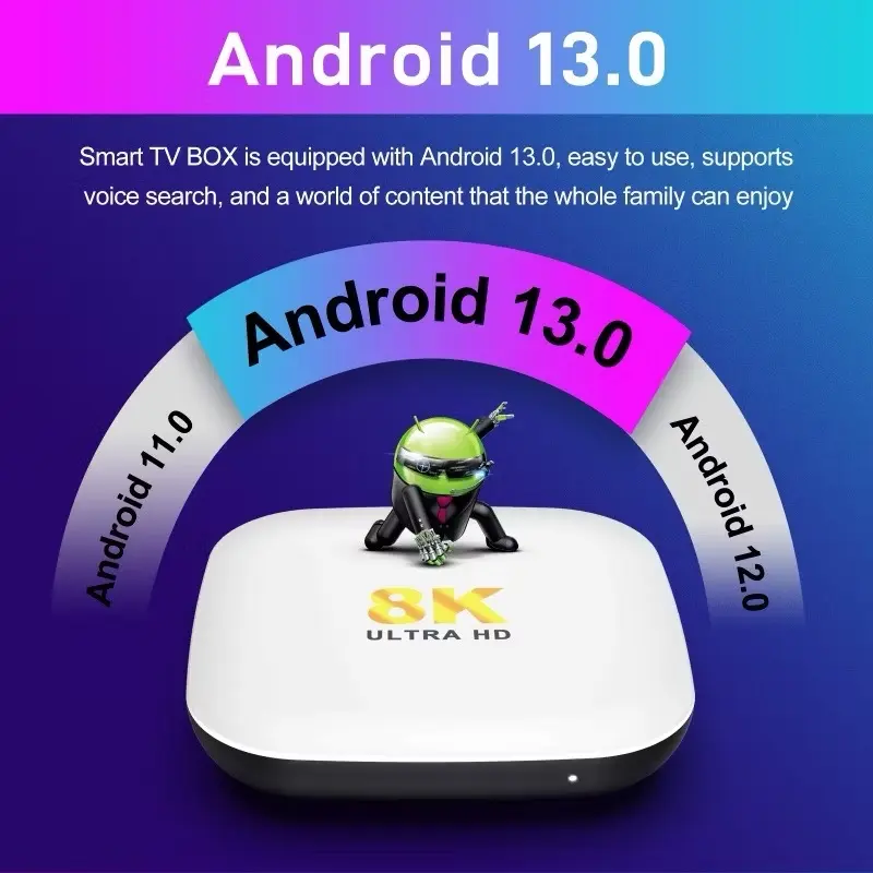 TV Box H96 Max M2 Android 13  Ram 4G+64G  Bảo hành quốc tế play box 3
