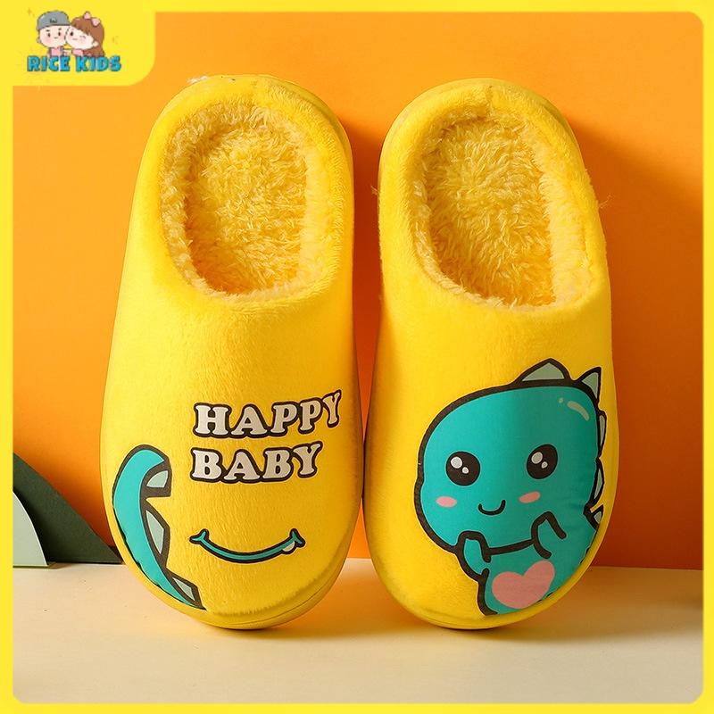 RICE KIDS _ Siêu thị cho bé Dép bông đi trong nhà cho bé đủ màu Dép lông đi trong nhà cho bé mùa đông siêu ấm áp