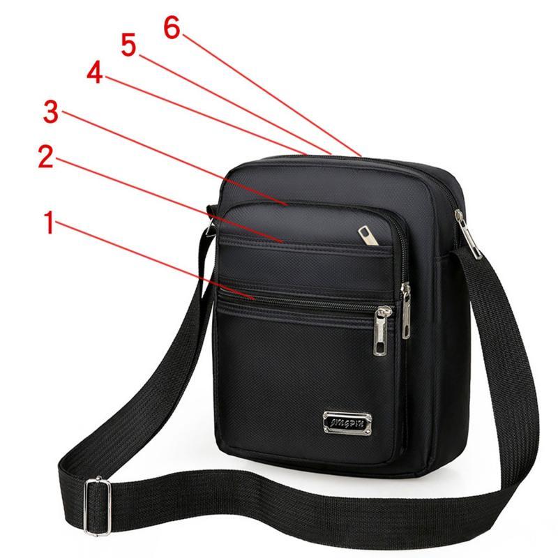 Product Introduction of Fashion Sports Bag Nylon Men's Large Capacity Multi Pocket Casual Shoulder Bag  Outdoor Color Multi Functional Crossbody Bag 22
