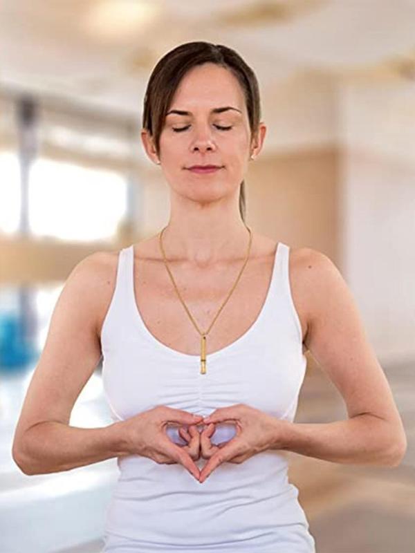 Anxiety Relief Meditation Necklace, Alloy Pendant Necklace, Fashion Jewelry Accessories for Men & Women 3