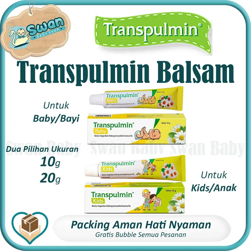TRANSPULMIN  Semua Varian (Baby 10g dan 20g , Kids 10 g dan 20g) Bayi Kulit 0