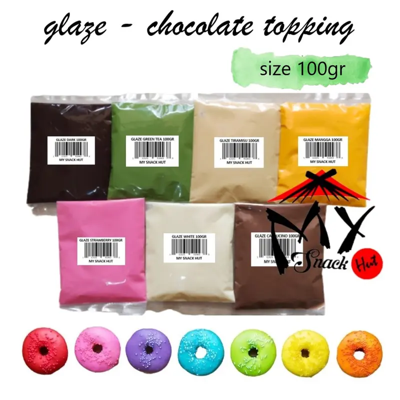 GLAZE TOPPING DONAT COLATTA KOLATA ELMER COKELAT DIP SAUS MANIS JEKO WARNA WARNI GLES GLEZ PREMIUM 0