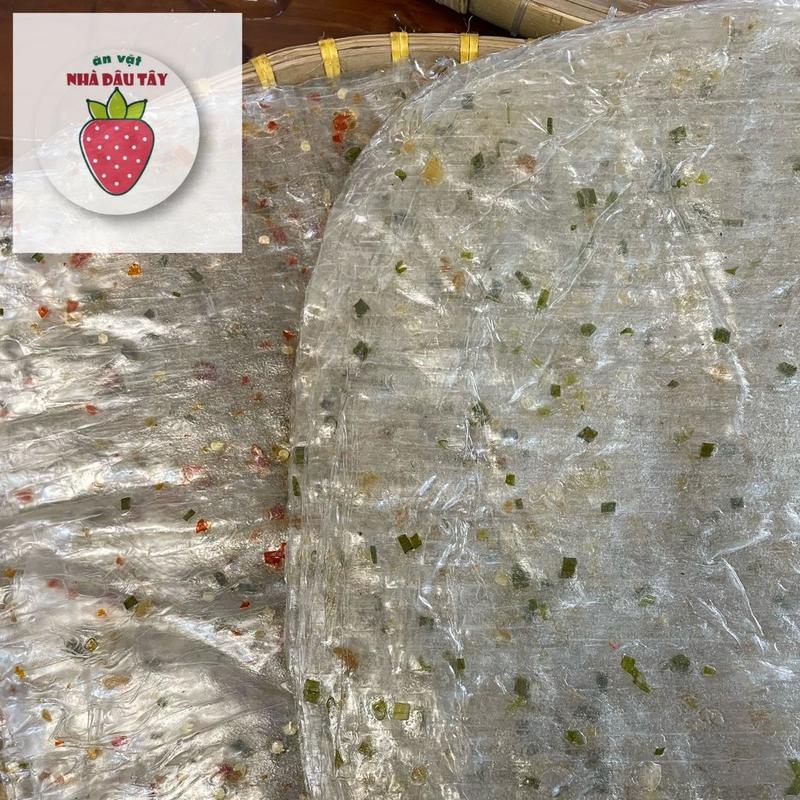 Bánh tráng phơi sương hành lá cay 250gr và không cay 250grcombo 500gr Ăn Vặt Snack Food