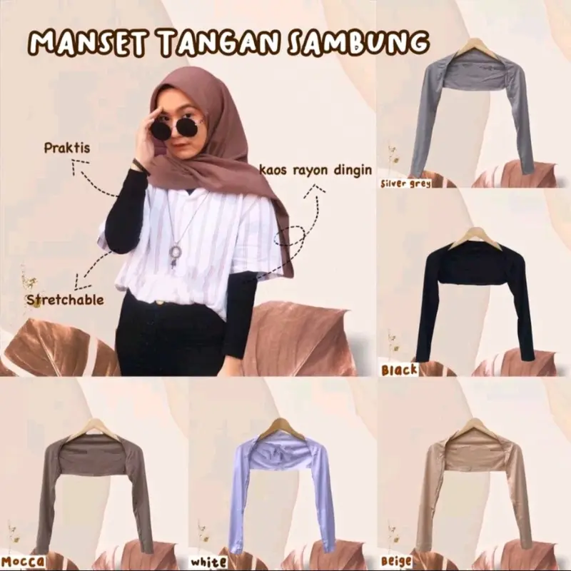MANSET Tangan/BALERO/MANSET SAMBUNG/BAHAN ADEM/TEBEL/ELASTIS Muslim Tangan 0
