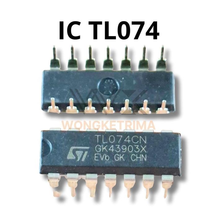 Jual IC TL074 – TL 074 Op-Amp Quad JFET Low Noise DIP-14 (Grade Korea ...