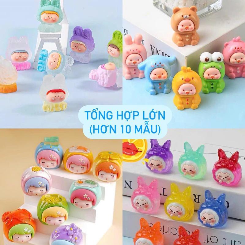   Tự Xé  Túi Mù Charm Lớn - Mô hình đồ chơi mini phát sáng và không phát sáng - Daisy diy charm phat sang 