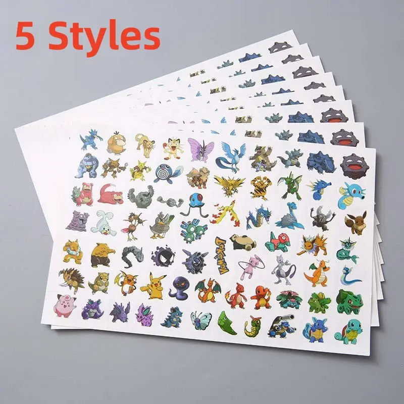 Miếng Dán Hình Xăm Pokémon Pikachu Squirtle Chống Nước Thời Trang Cho Trẻ Em Phần Thưởng Mẫu Giáo