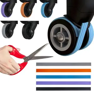 Luggage Wheel Cover Protector Silikon Pelindung Roda Koper Pengganti Luggage Wheel Replacement Rubber 4/8PCS